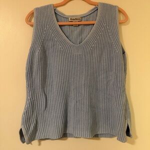 Light Blue Knit Sweater Vest